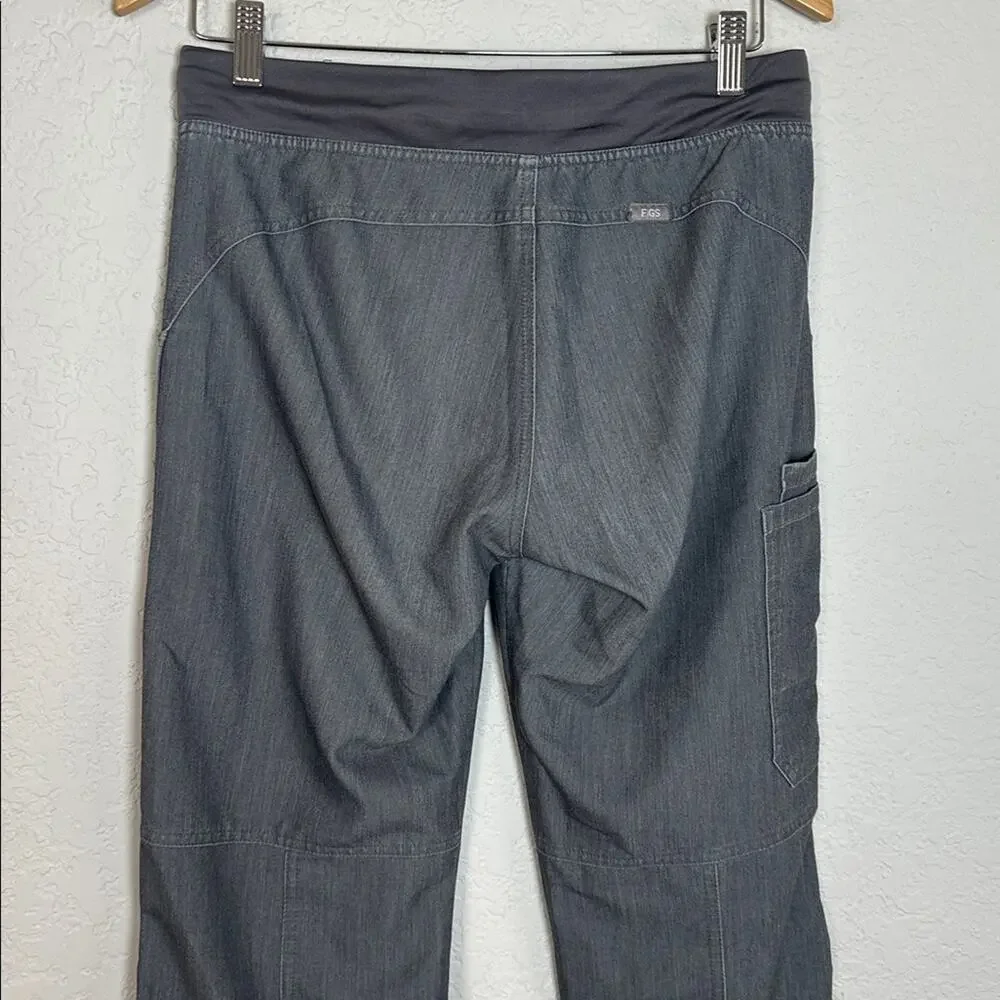 Figs Axim Scrub Pants T2001S Grey Cargo 4 Pockets PO 1602 Nurse Men's Medium